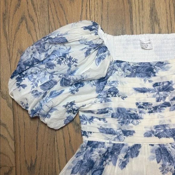 NWT Abercrombie Kids’ Emerson Puff Sleeve Floral Dress Size 11/12 - Picture 2 of 11